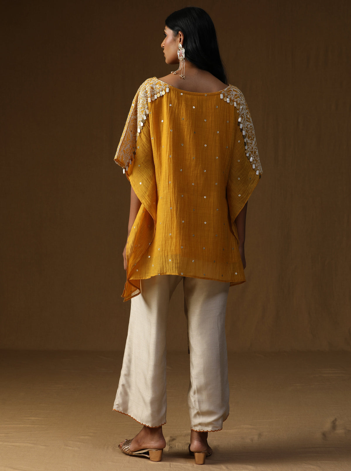 Noorika Set-Sunehri Noor Kaftan Co-ord set