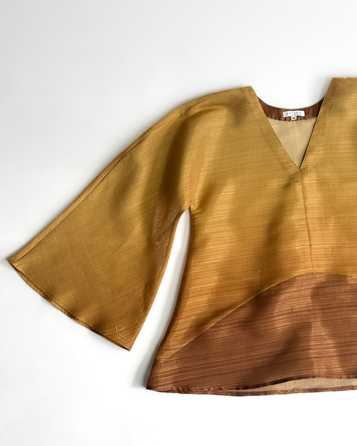 Flared Sleeve top - Marigold & Amber