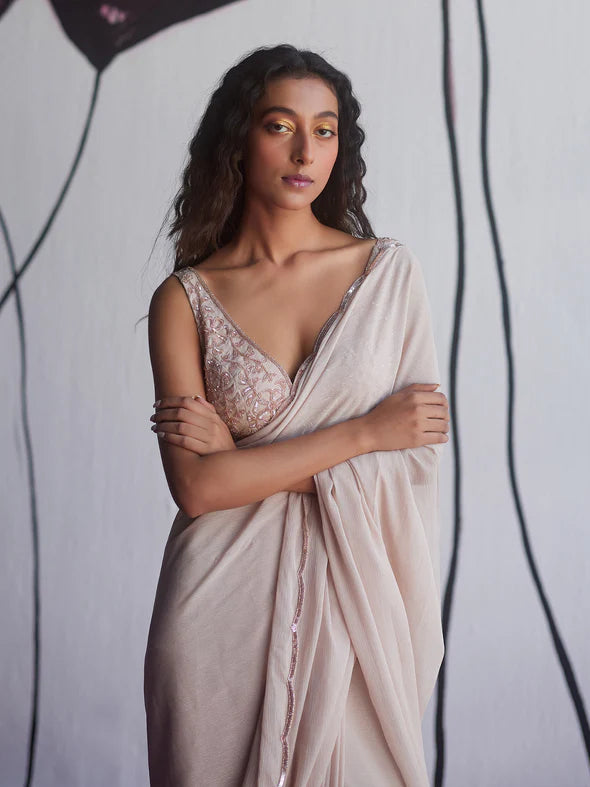 Magnolia Draped Saree Set