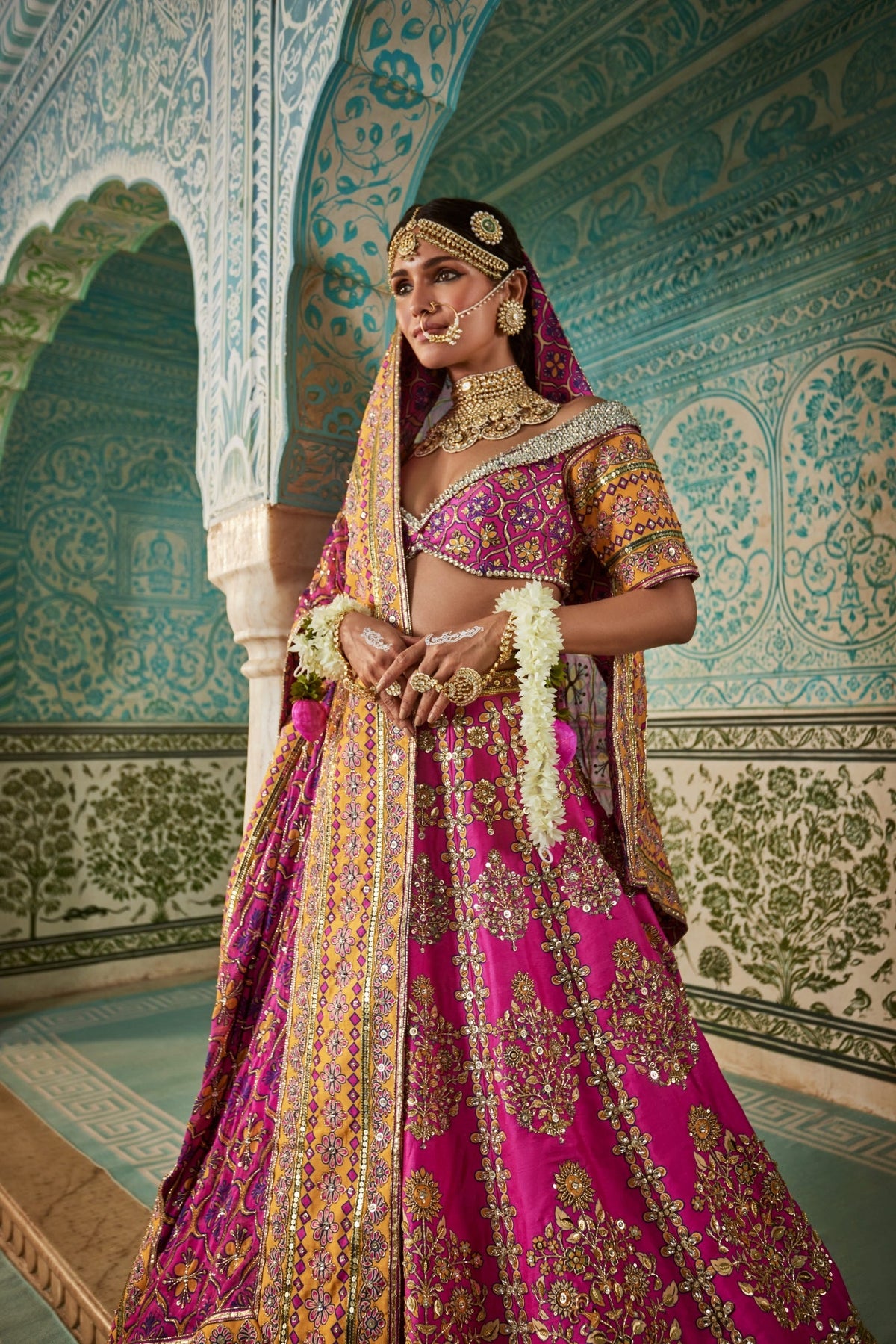 Pink Based Lehenga Set With Traditional Craftsmanship