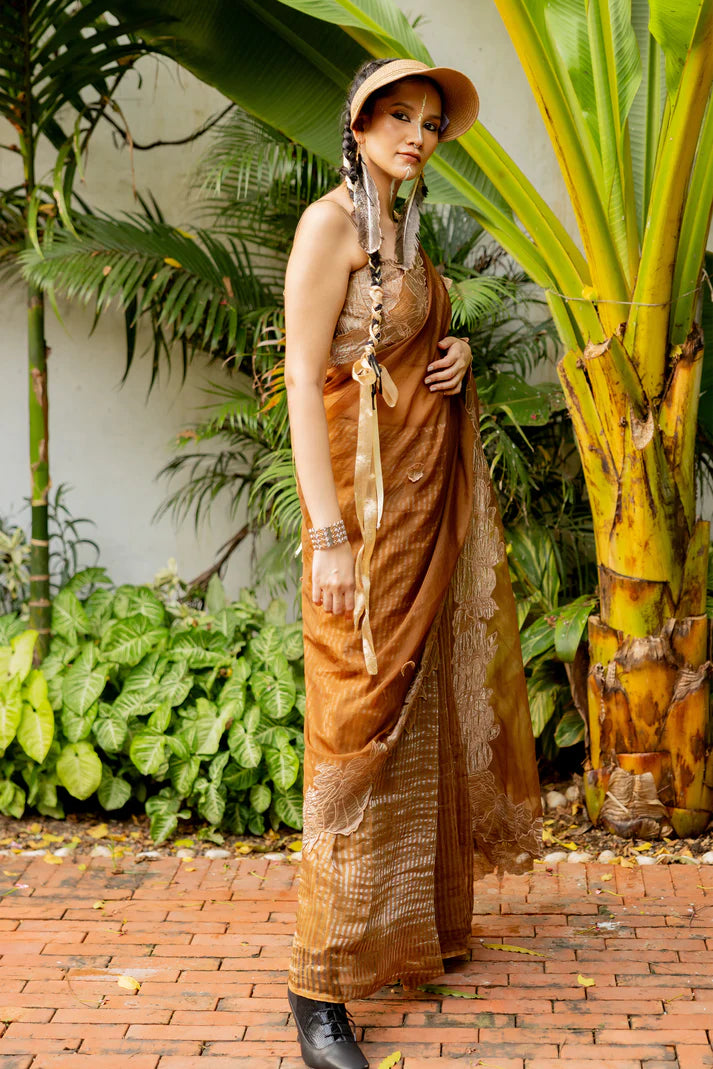 BROWN SAREE (helena)