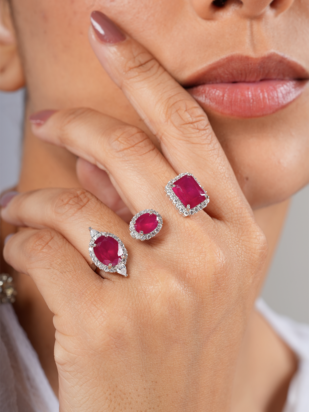 Ruby Trio Ring