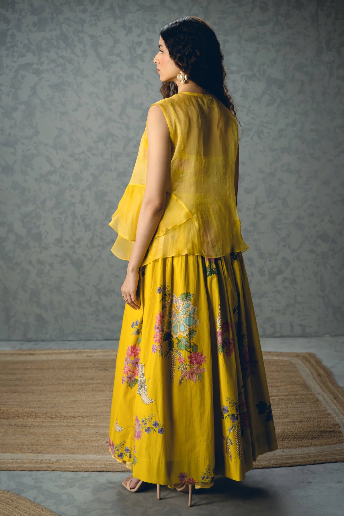 Alina skirt set-YELLOW