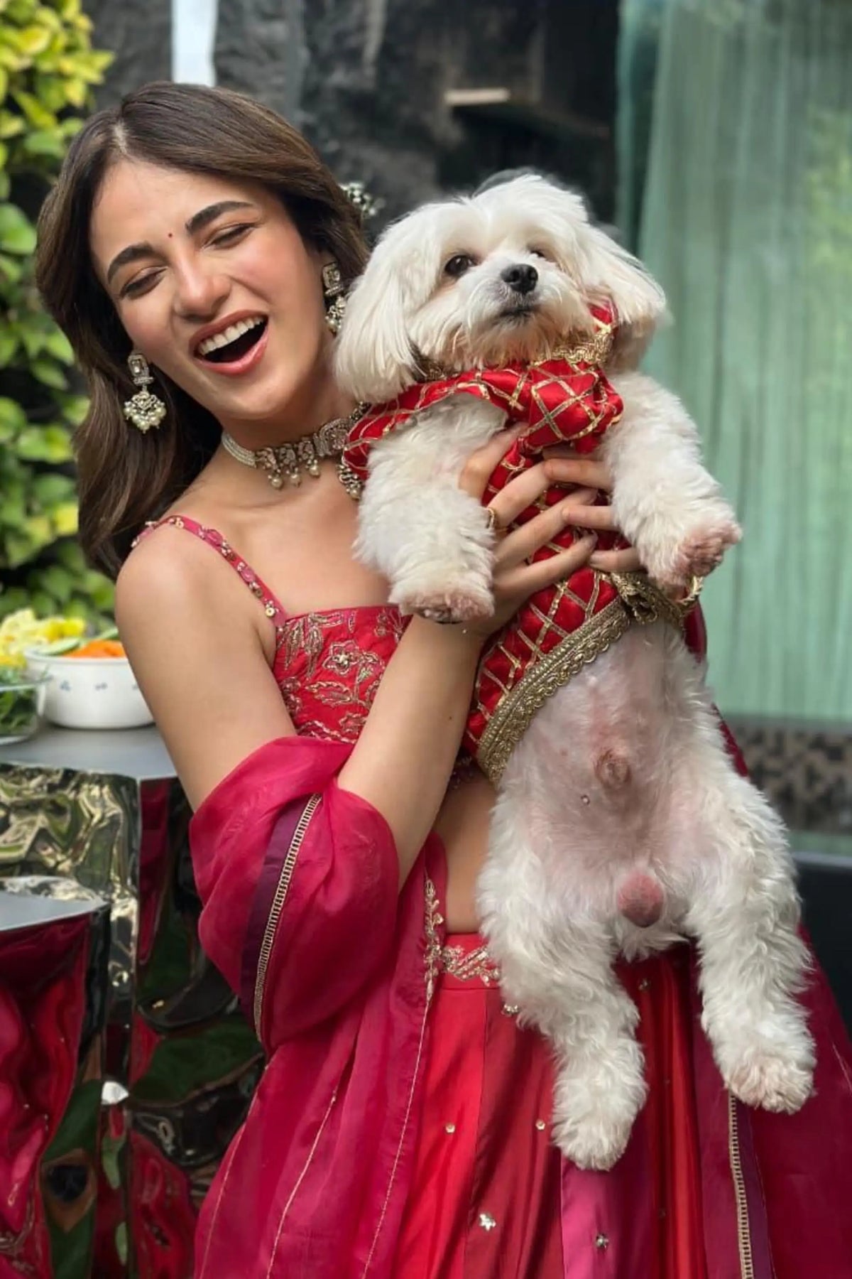 Radhika madan in the VIRI LEHENGA SET