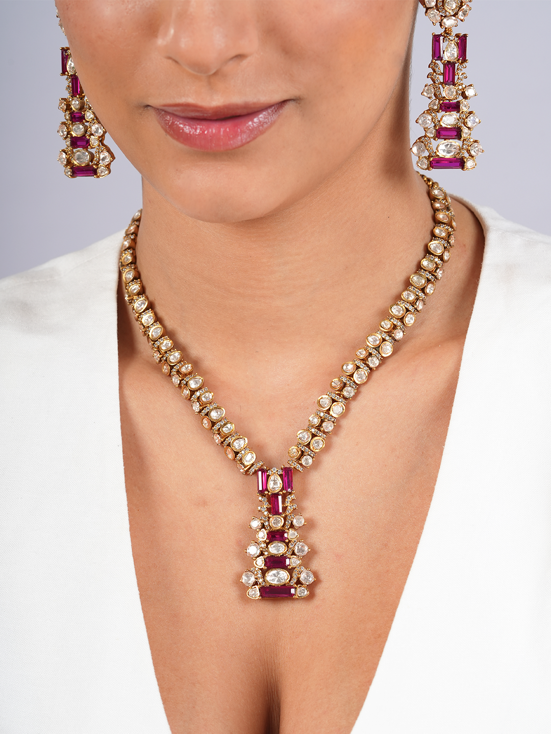 Ruby Statement Necklace