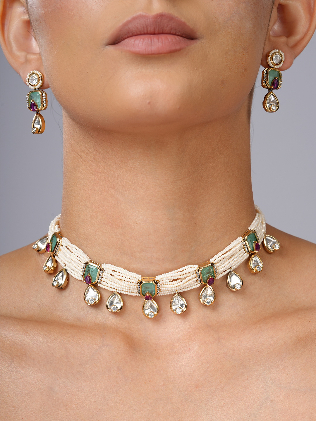 Pearl Mosaic Necklace