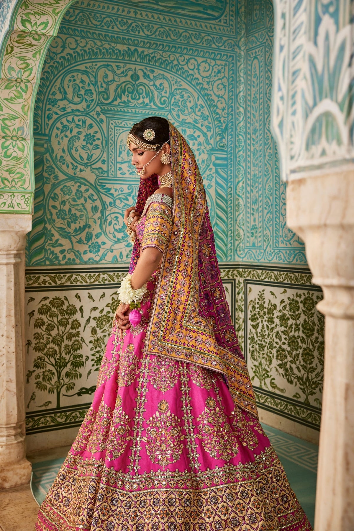 Pink Based Lehenga Set With Traditional Craftsmanship