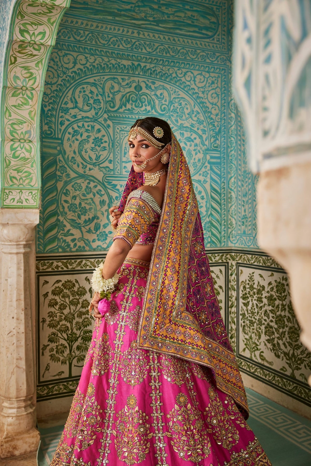 Pink Based Lehenga Set With Traditional Craftsmanship