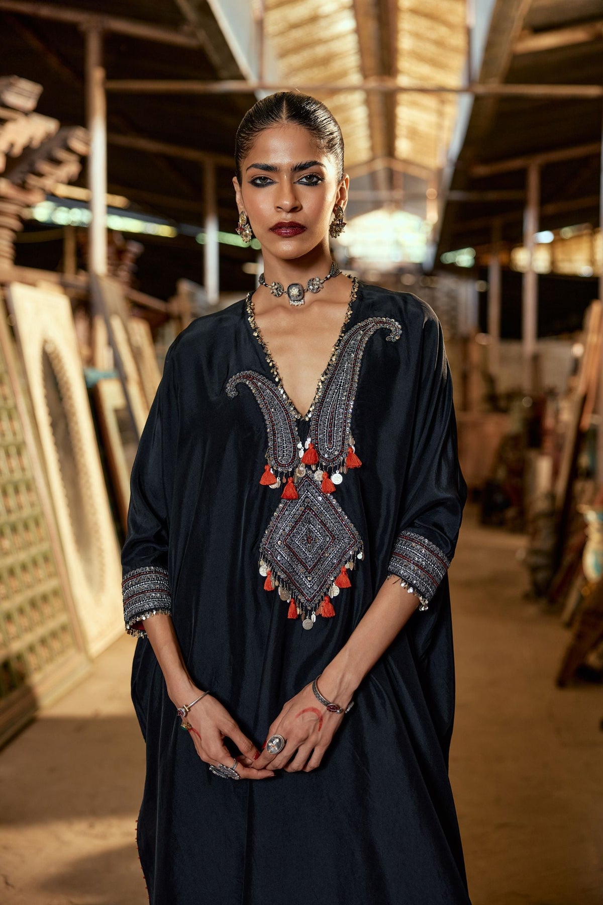 KAFTAN KURTA WITH SALWAR
