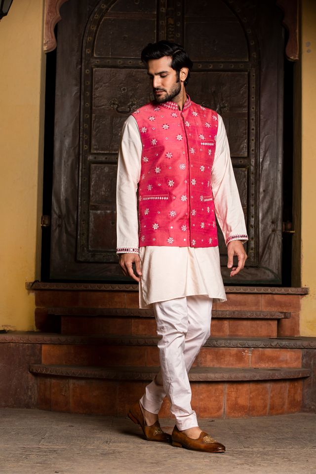 Grey Draped Kurta Farshi Pajama Set