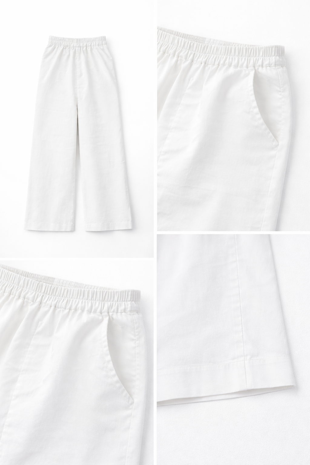 White Wide-Legged Pant