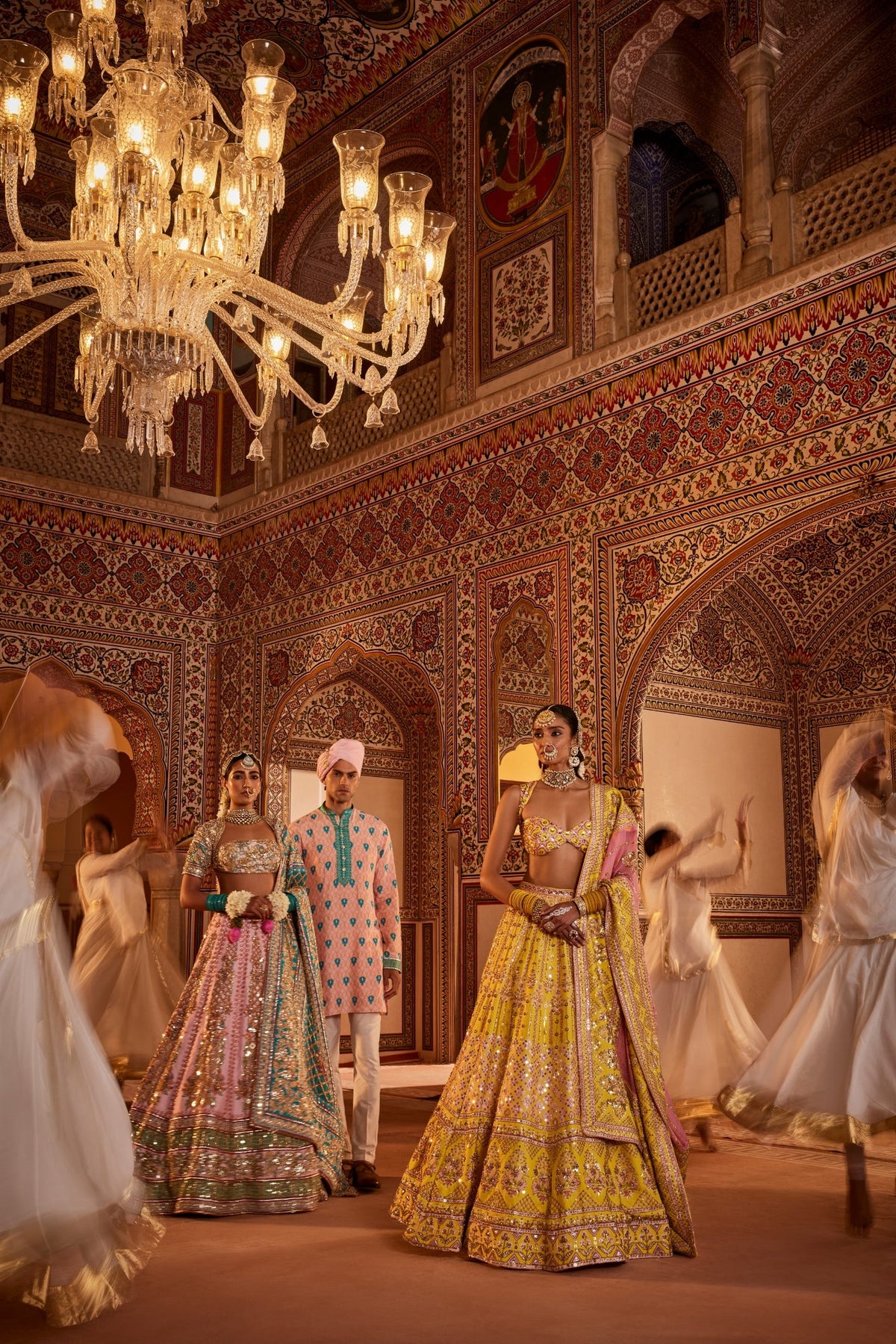 yellow Lehenga Set With Hot-Cut Blouse