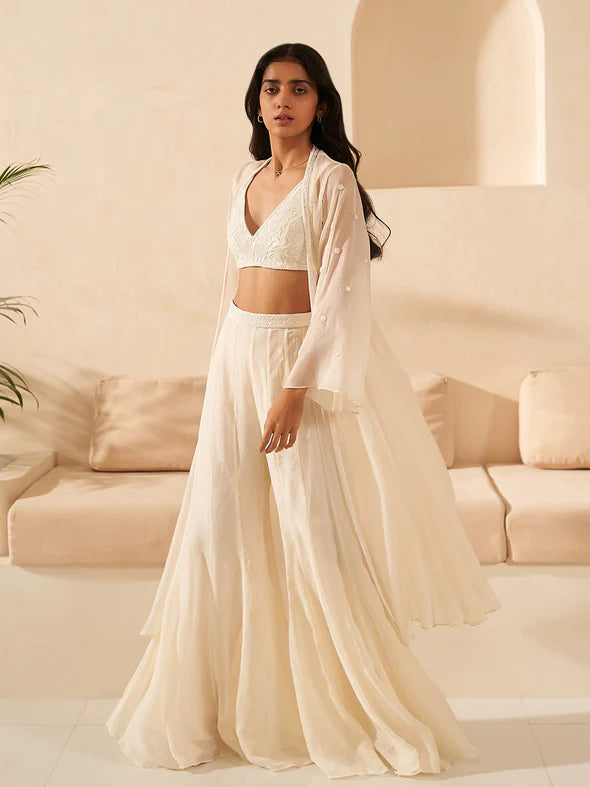 Jasmine Organza Jacket Set