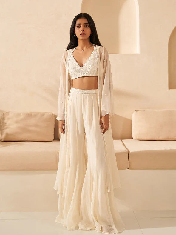 Jasmine Organza Jacket Set