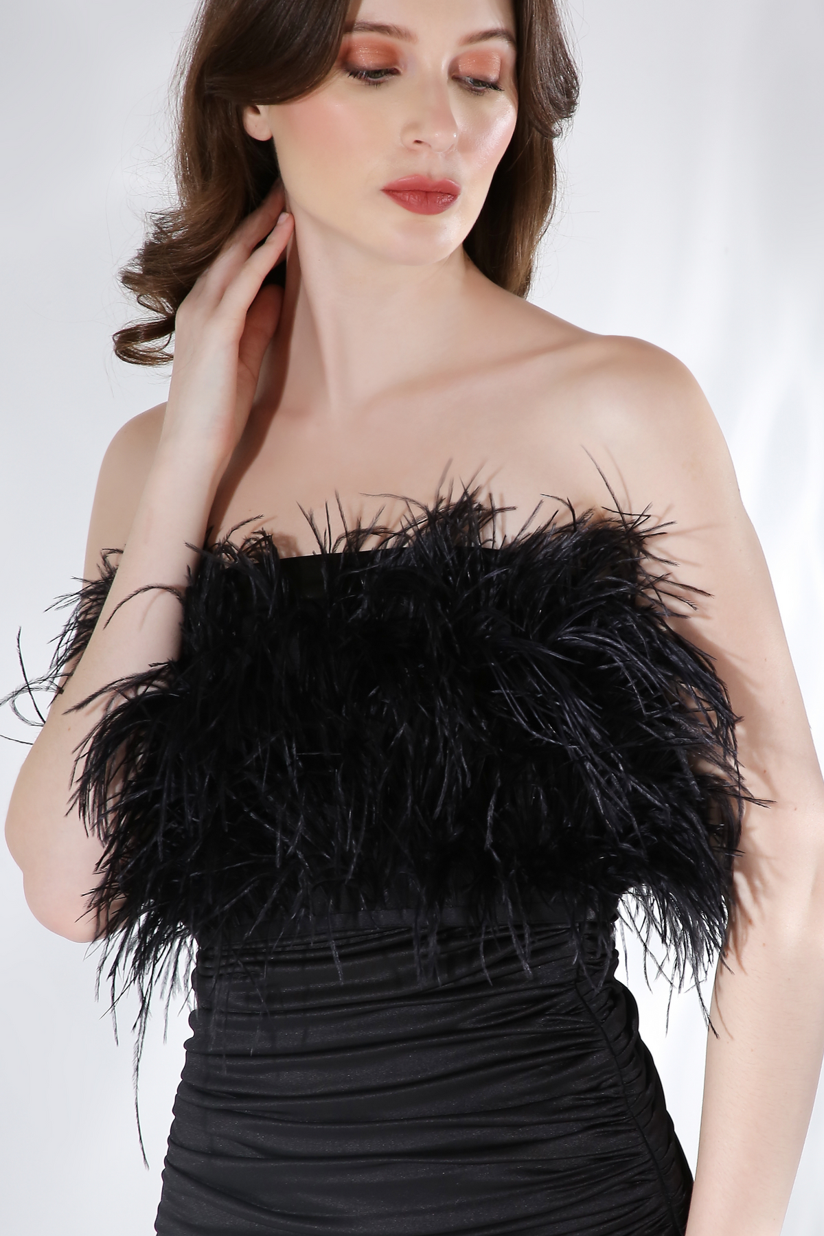 Black Feather Wrap