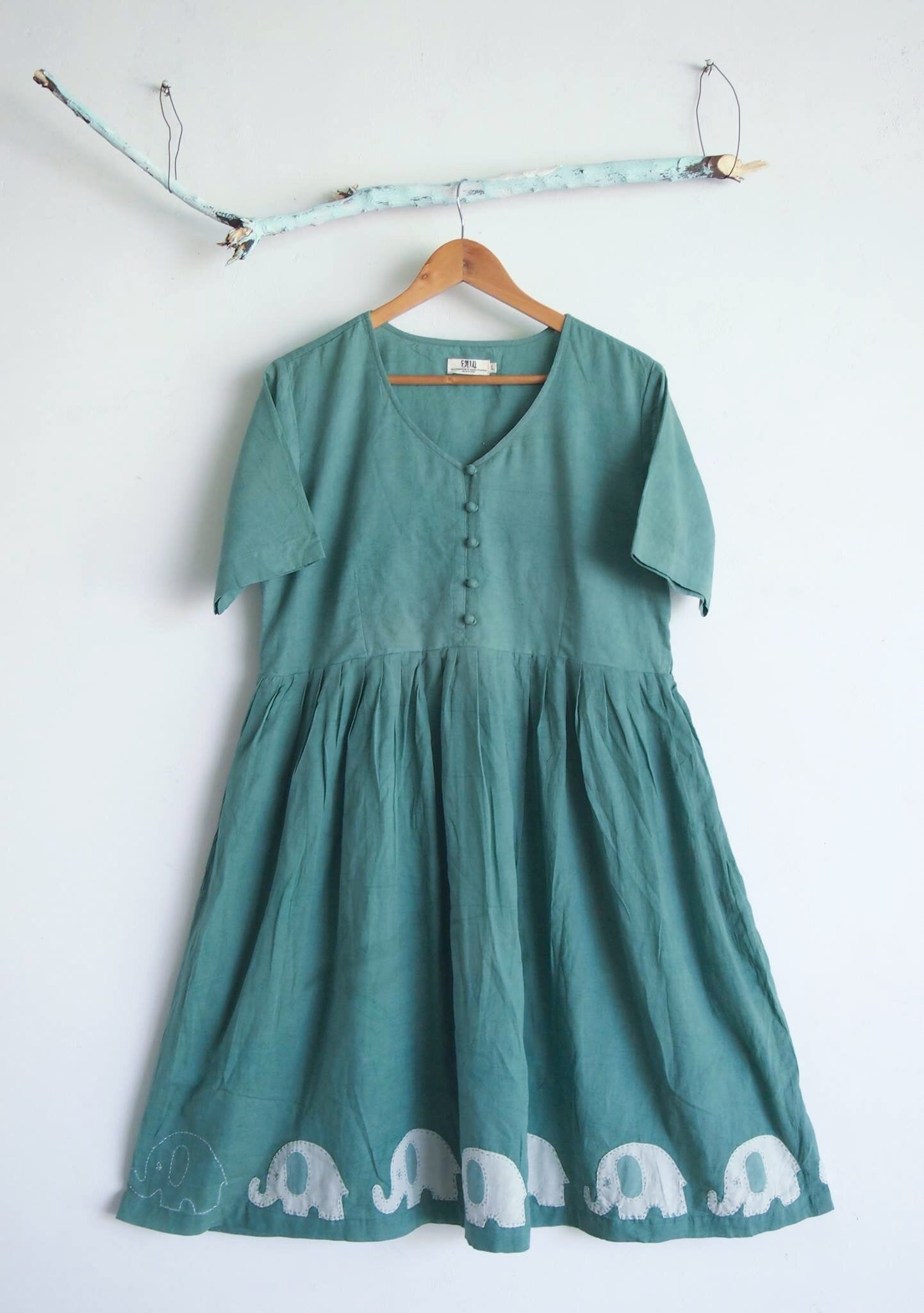 A Dress With Applique - CHHAPA
