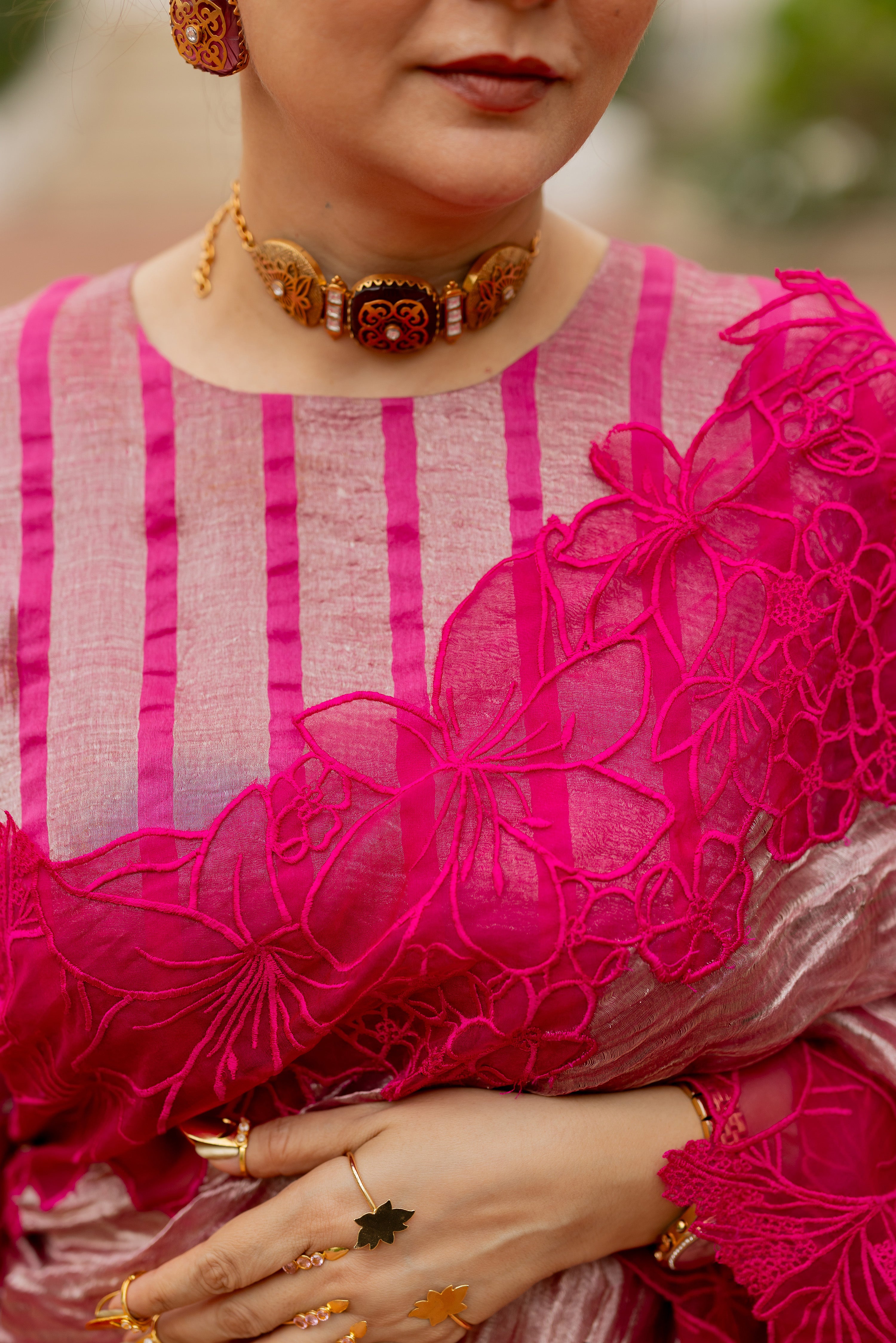 HOTPINK SAREE (LEELA)