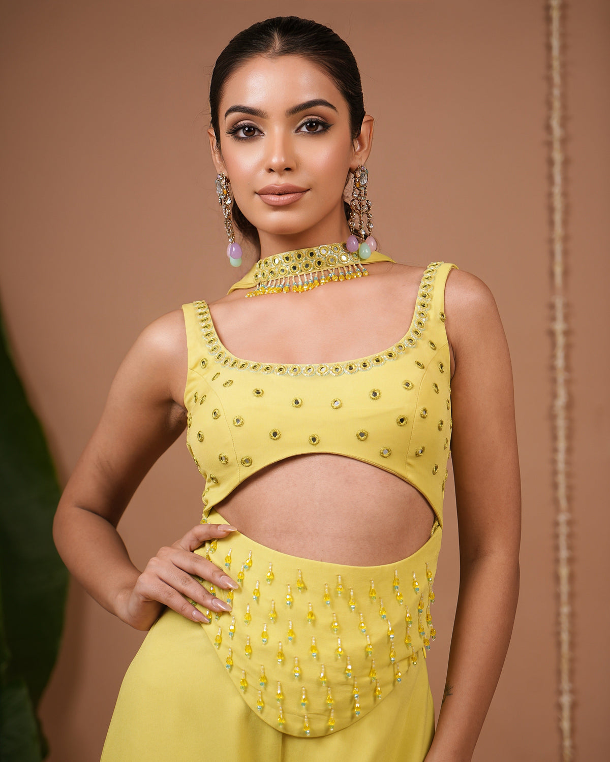 Lime Georgette Indo Set (Set of 3)