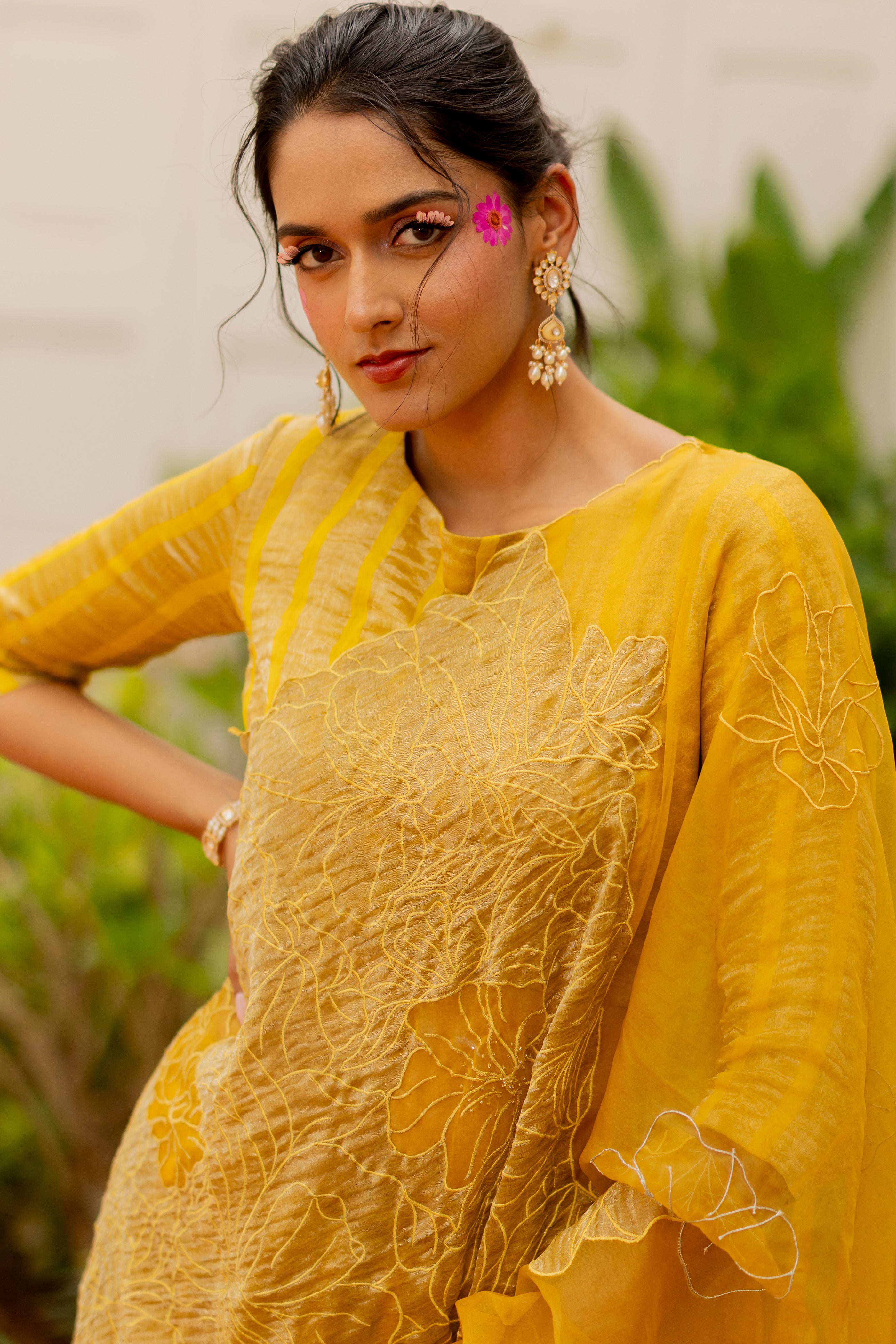 yellow saree (NIRVI)