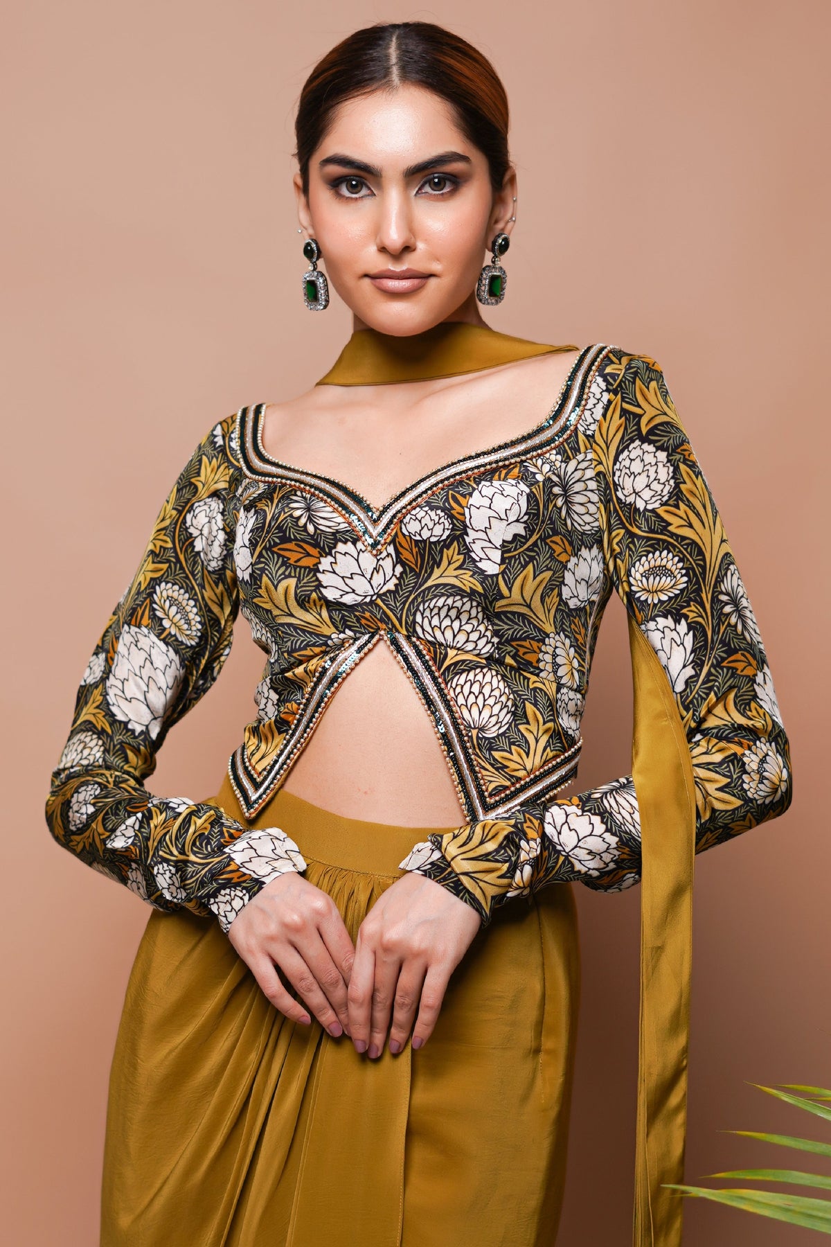 FOREST PRINT DRAPE  SKIRT SET  (SET OF 3)