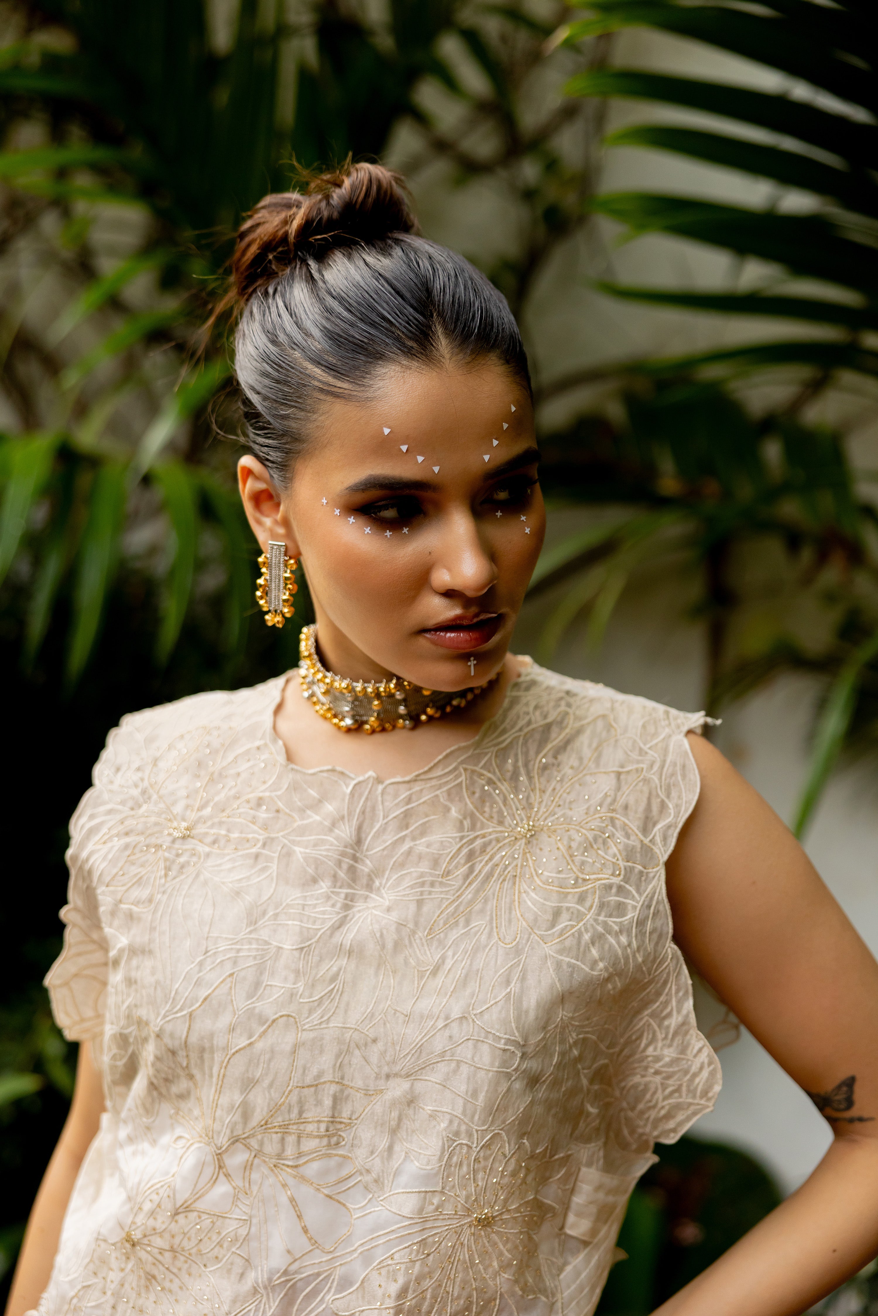 Ivory Bib set (Lorena)