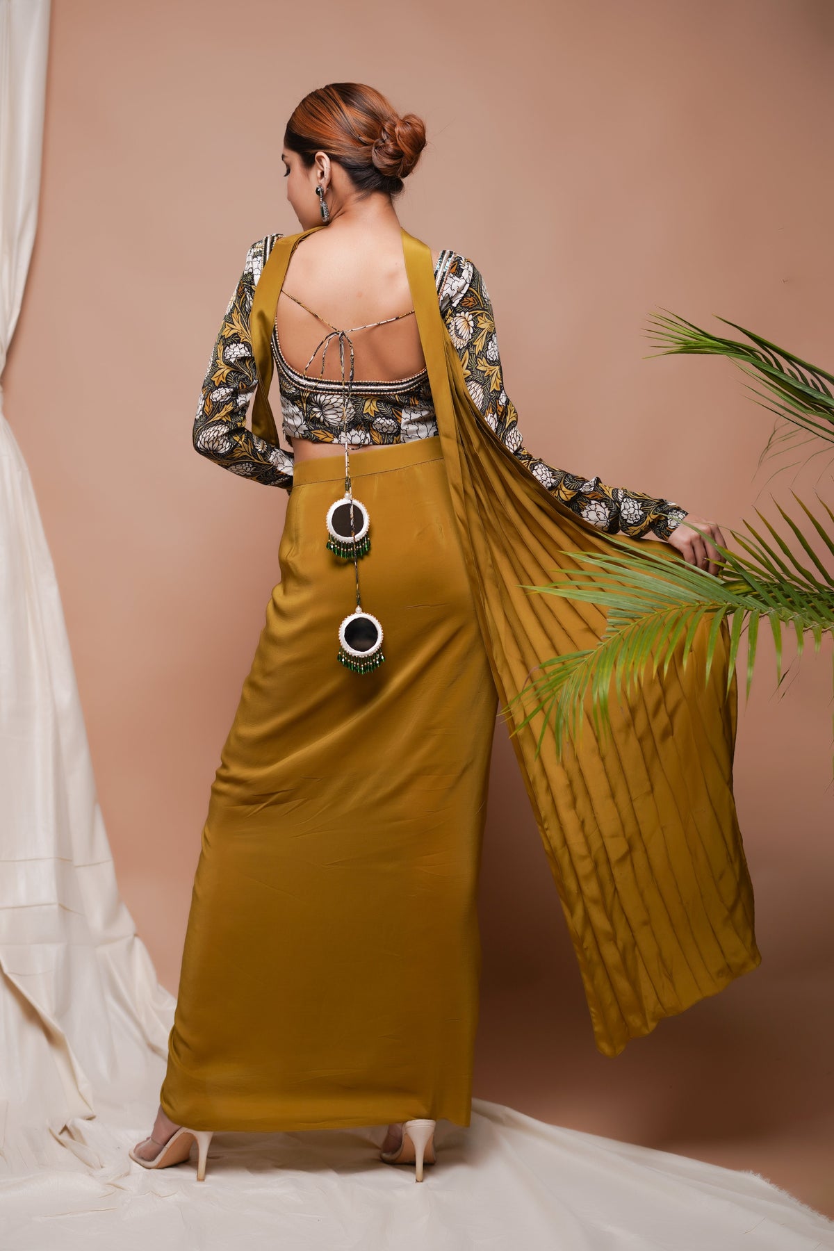 FOREST PRINT DRAPE  SKIRT SET  (SET OF 3)