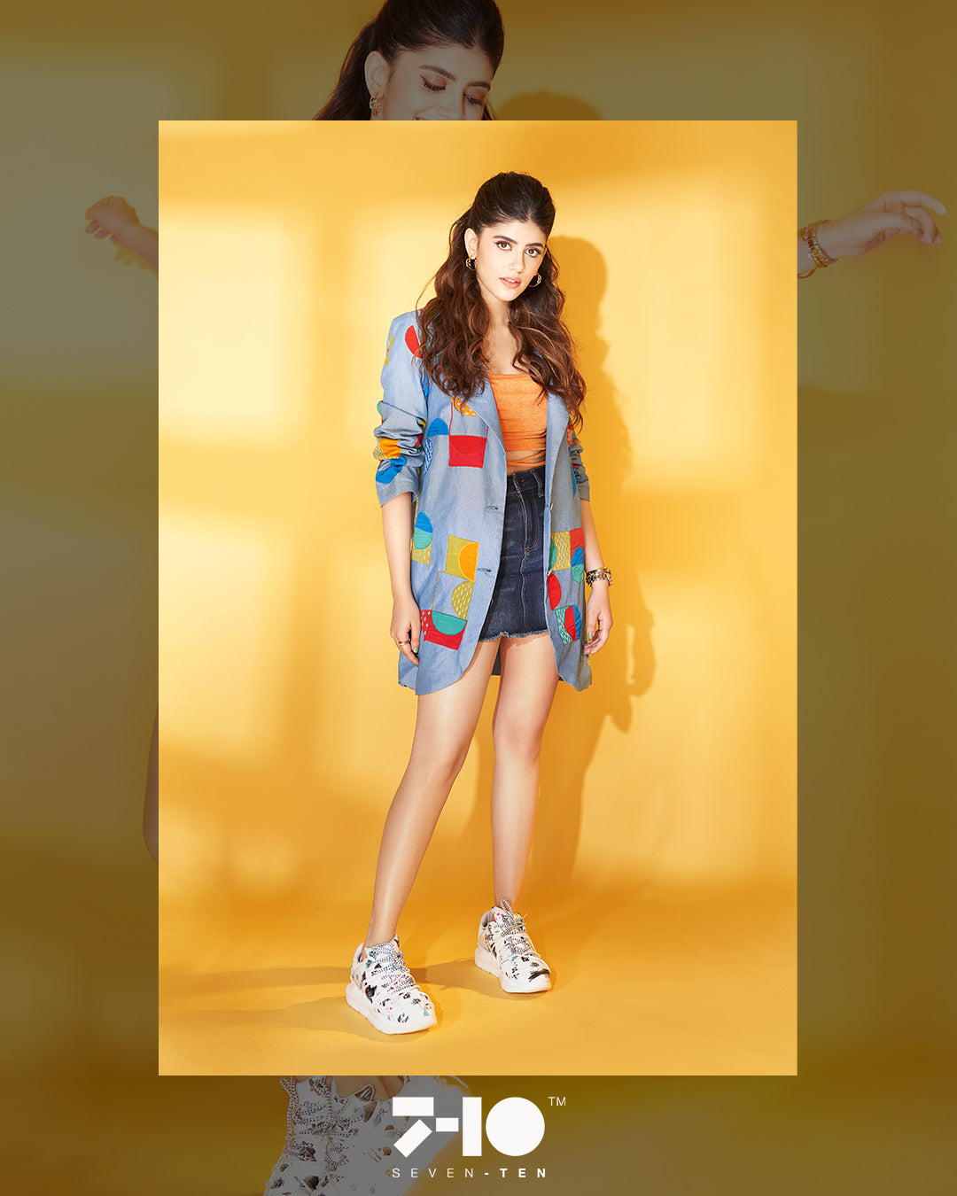 Celeb Spotted - 312 white transparent pvc graffiti chunky sneaker - 7-10.in