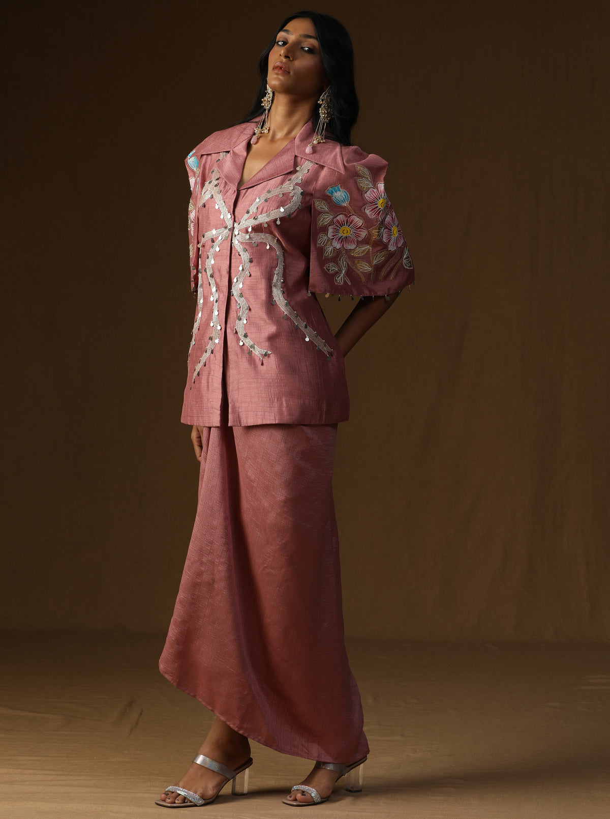 Chandrika – Komal Gulabi Indo-Western Set
