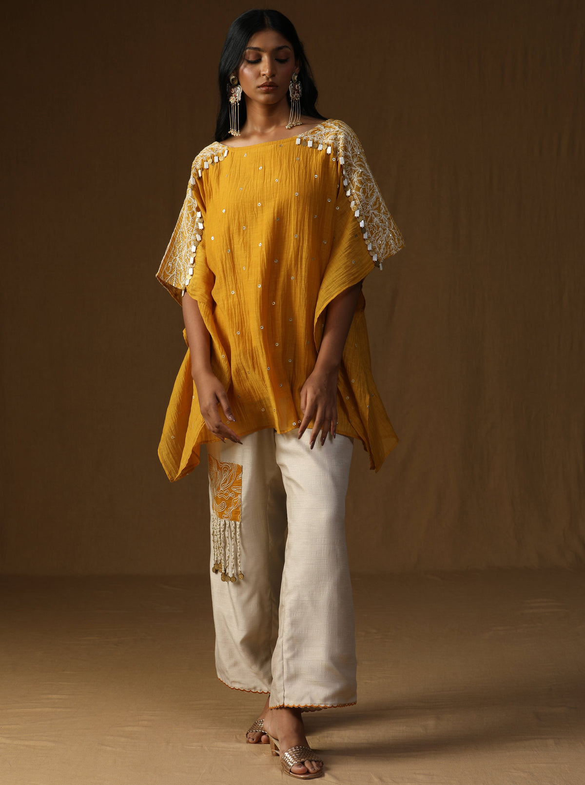 Noorika Set-Sunehri Noor Kaftan Co-ord set
