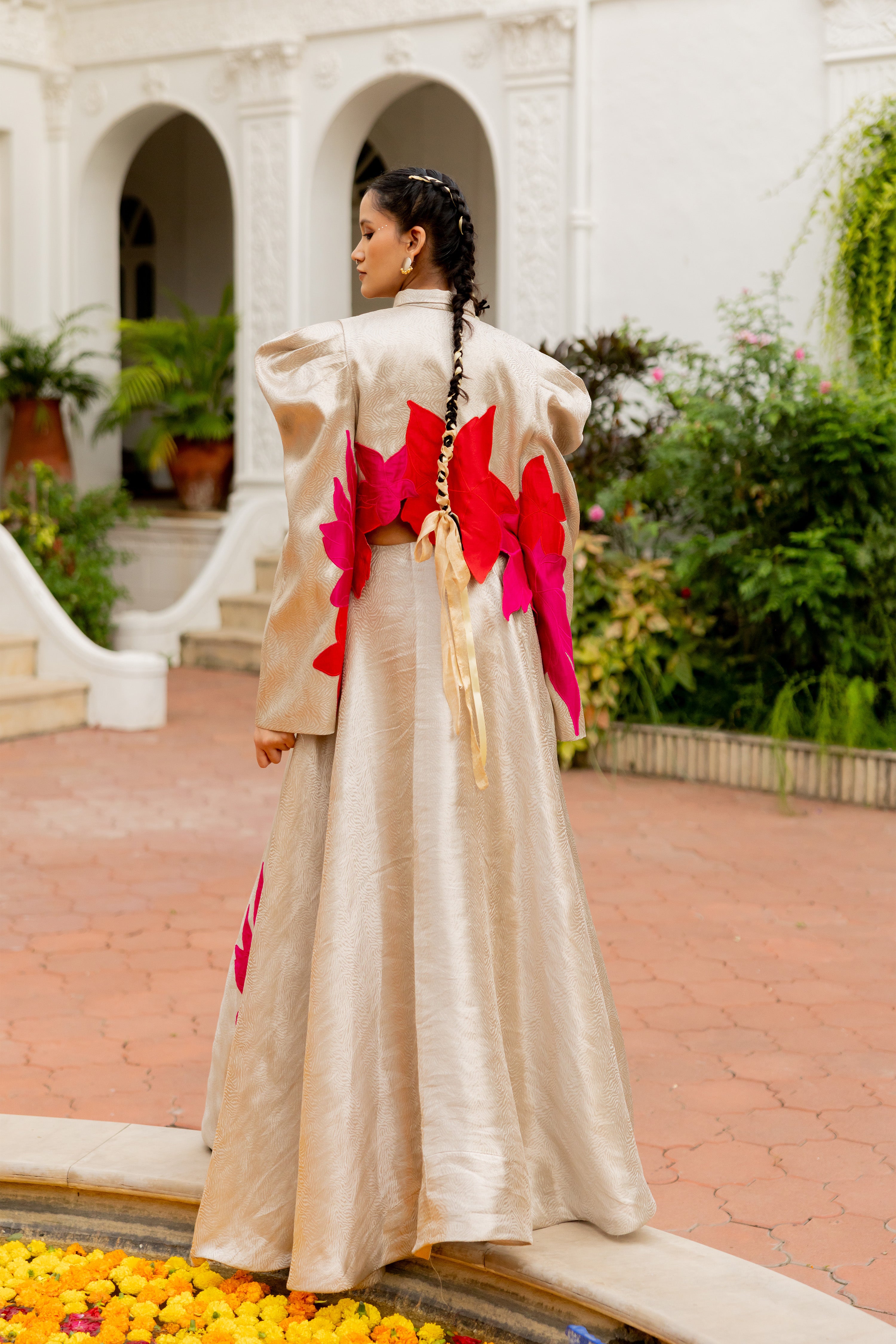 Tiger PRINT SHIRT AND SKIRT (SAANVI)