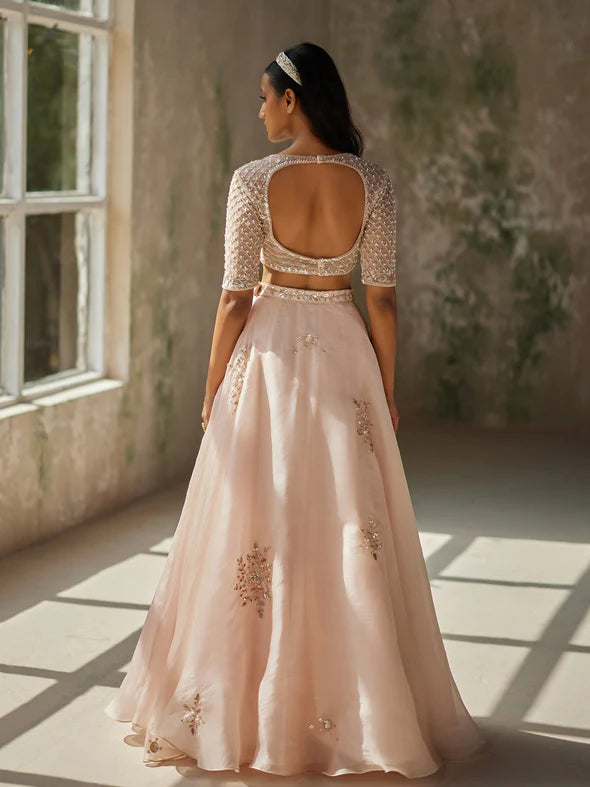 ELIXIR SILK ORGANZA LEHENGA SET