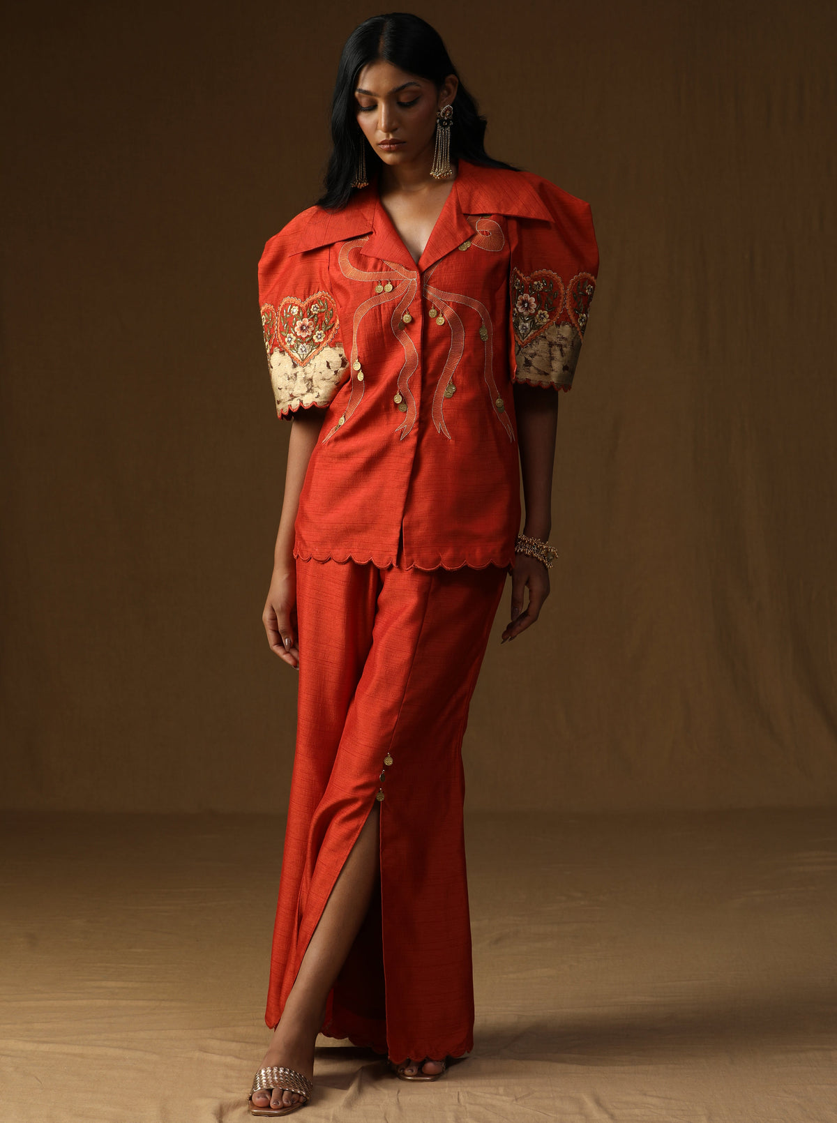 Chitra Kesar Noor – The Artisan Rooh Co-ord Set