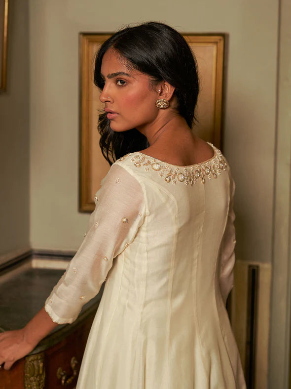 Ivory Lotus Kurta Set