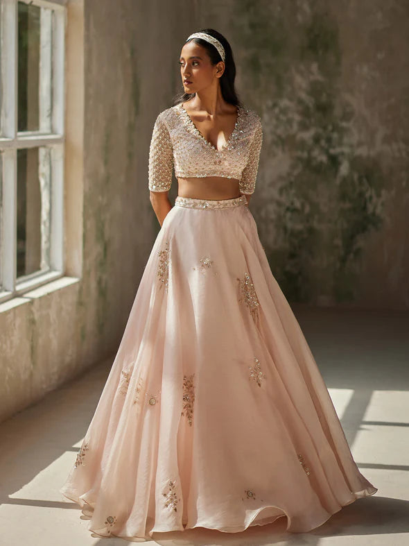 ELIXIR SILK ORGANZA LEHENGA SET