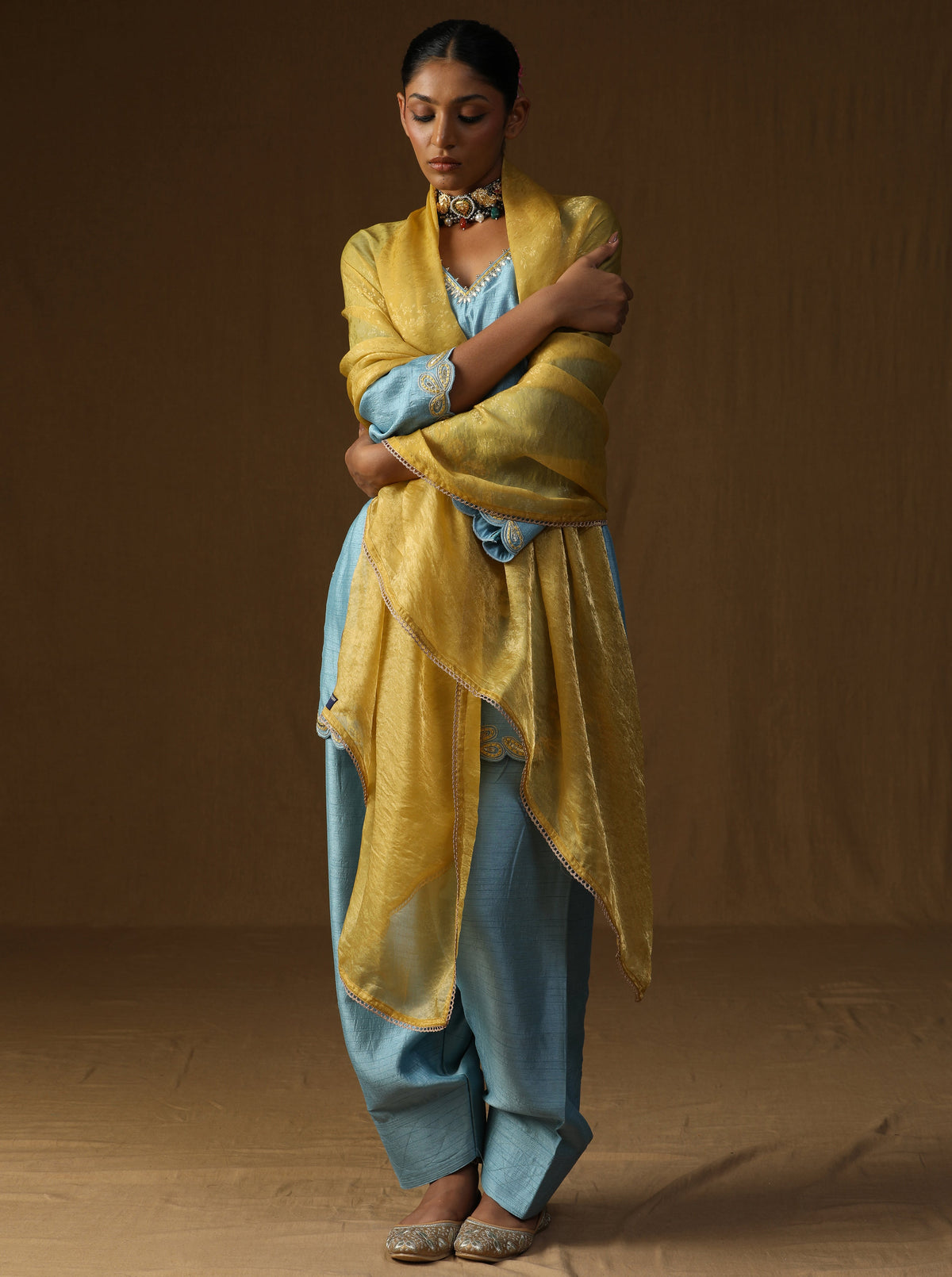 Vrinda — Neel Madhur Embroidered Suit Set