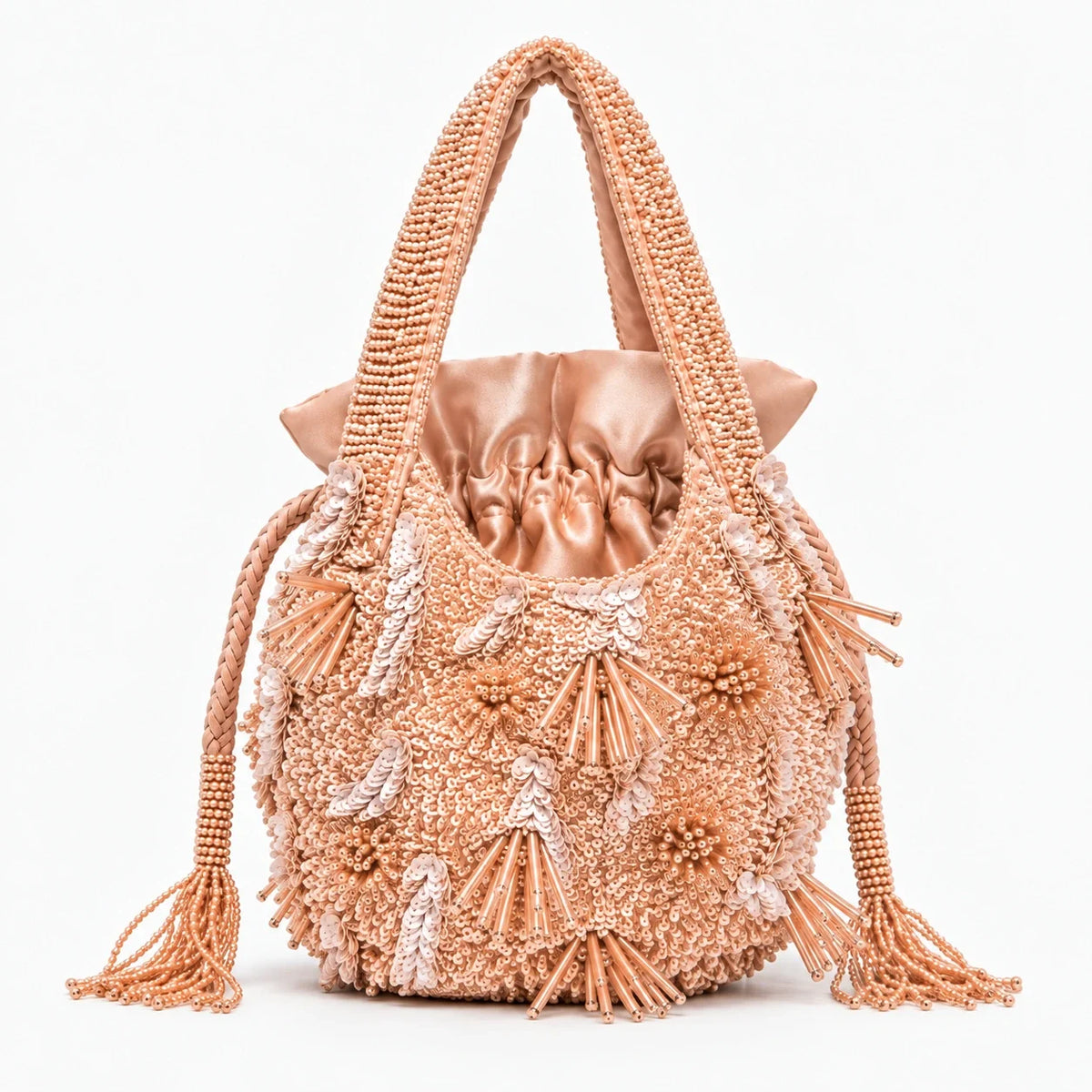 Peach Glow Clutch Bag