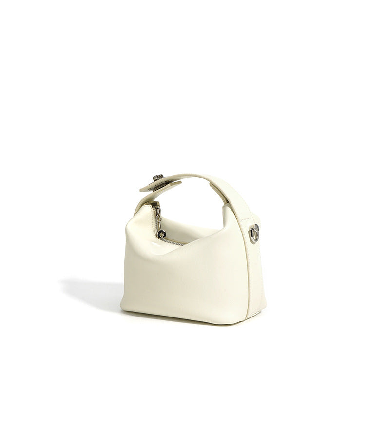Liora- ladies leather handbag col.Ivory