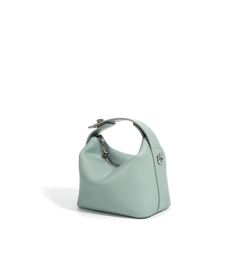Liora- ladies leather handbag col.illusion blue