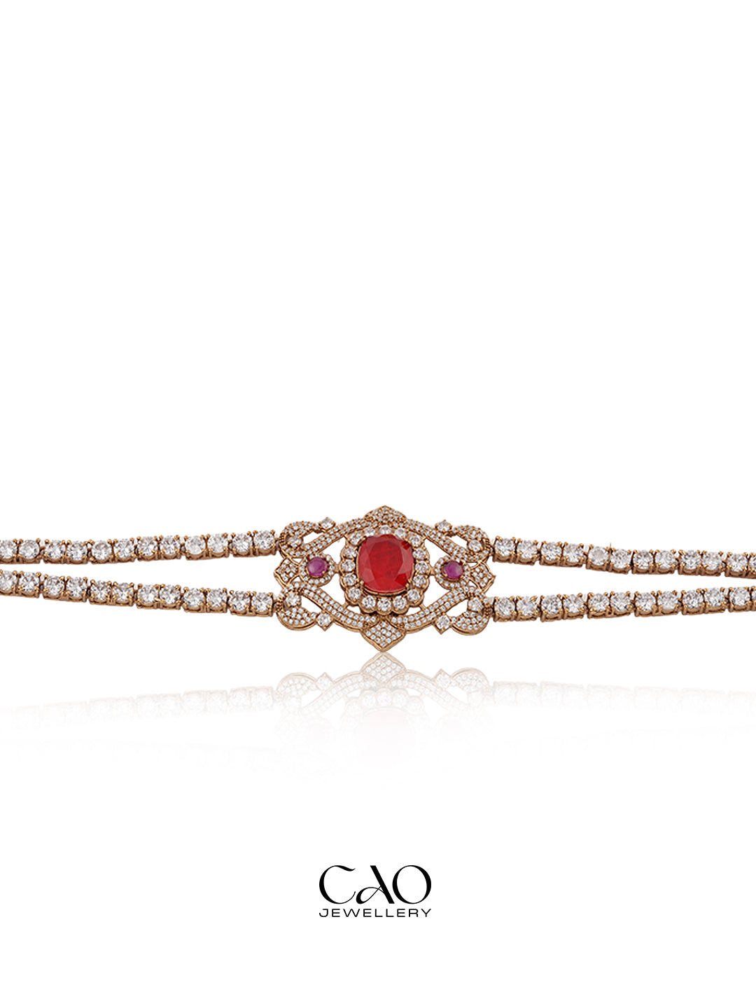Ruby Tennis Necklace