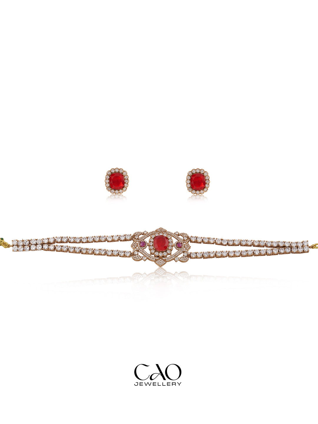 Ruby Tennis Necklace