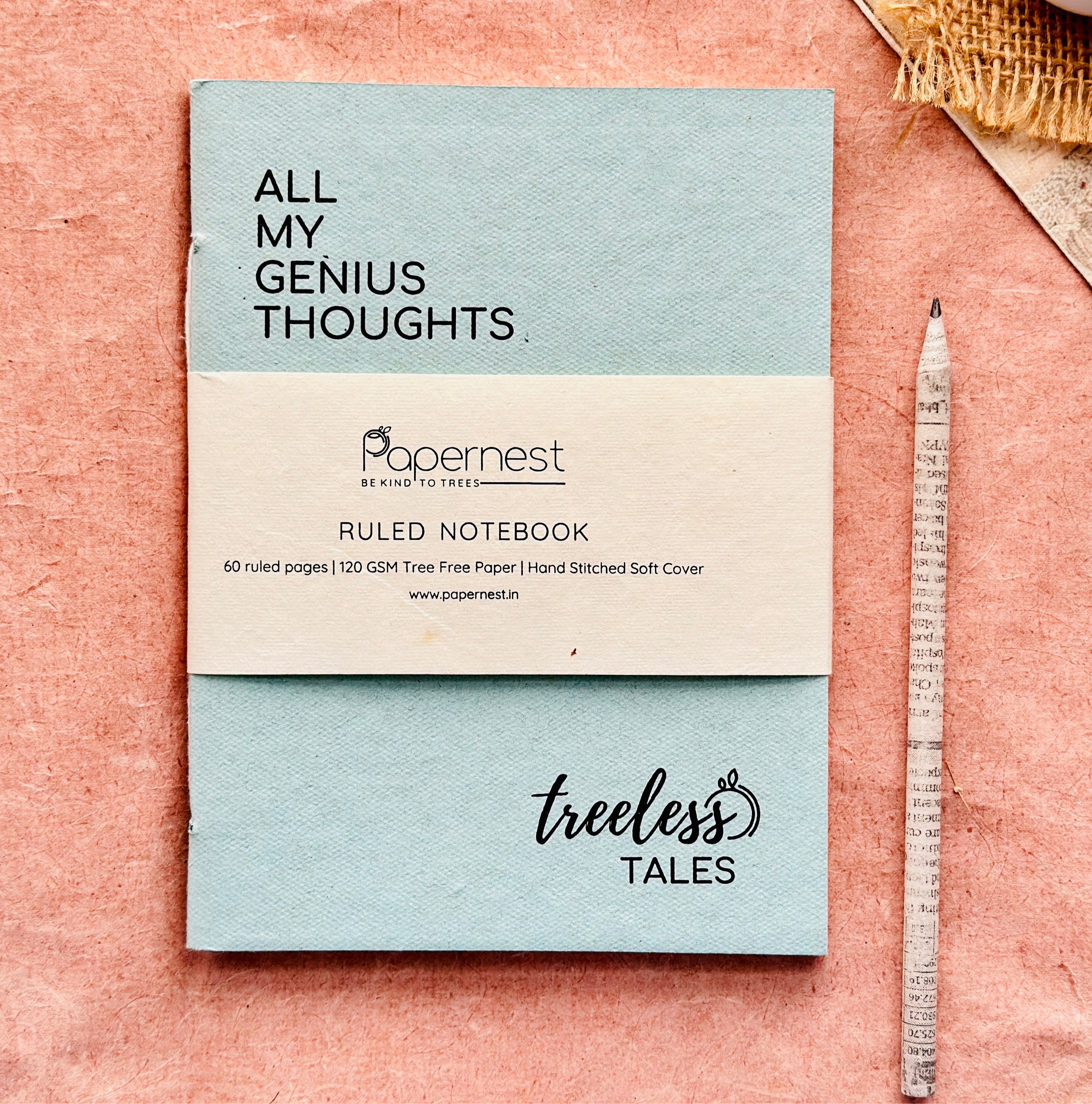 A5 Ruled Handmad Paper Notebook