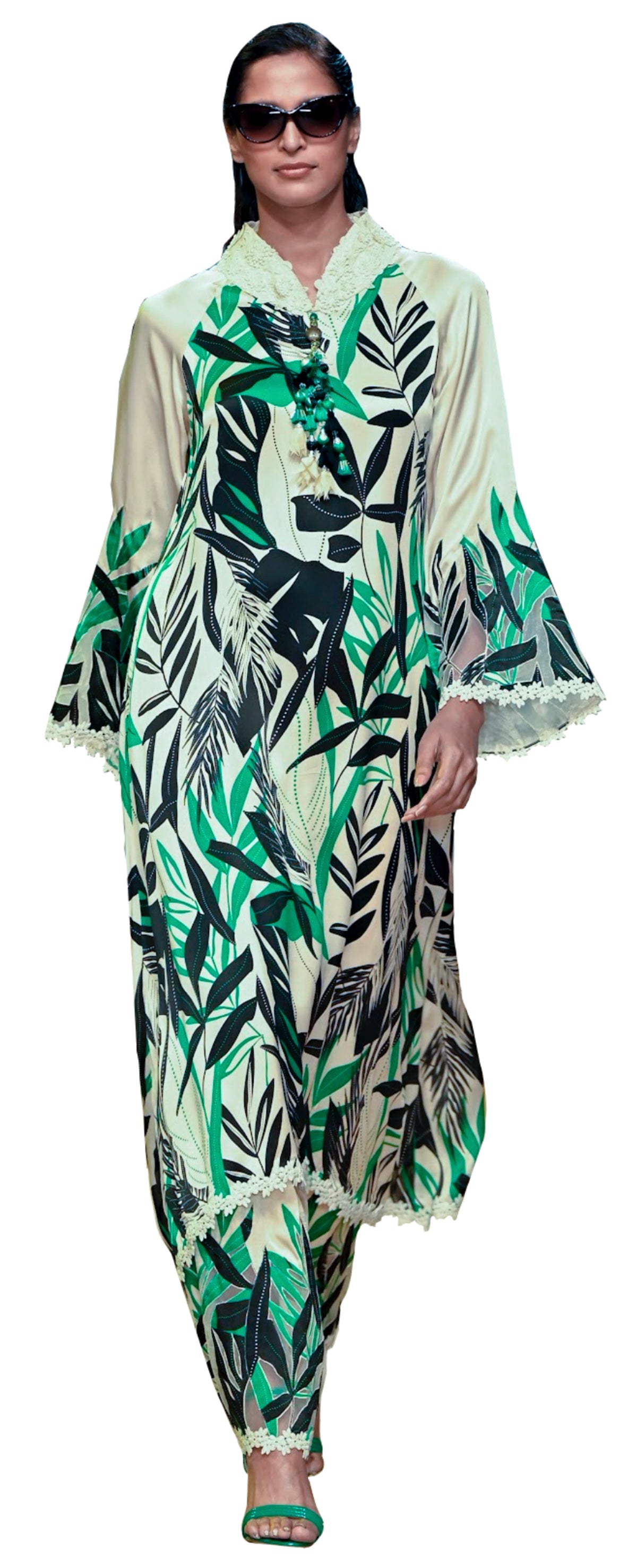 Satin kurta and salvar