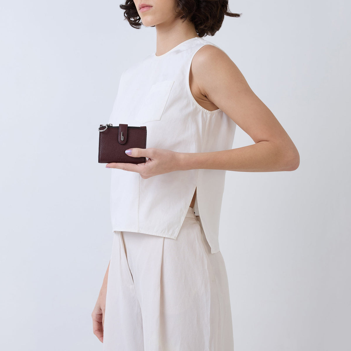 ANDREA MINI WALLET PEBBLE