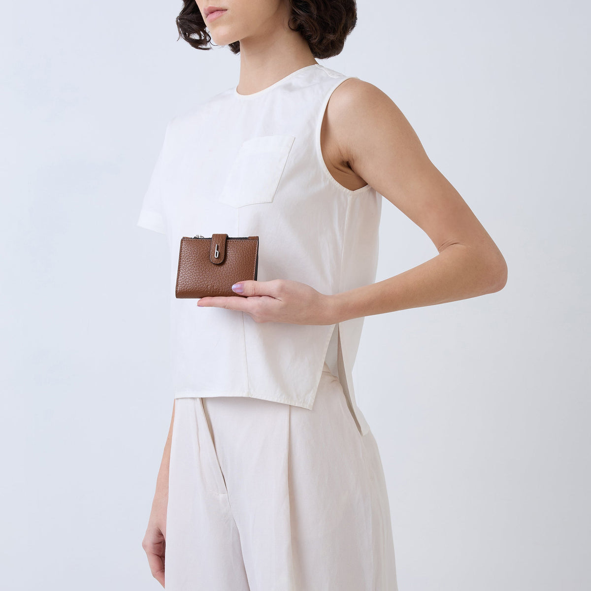 ANDREA MINI WALLET PEBBLE