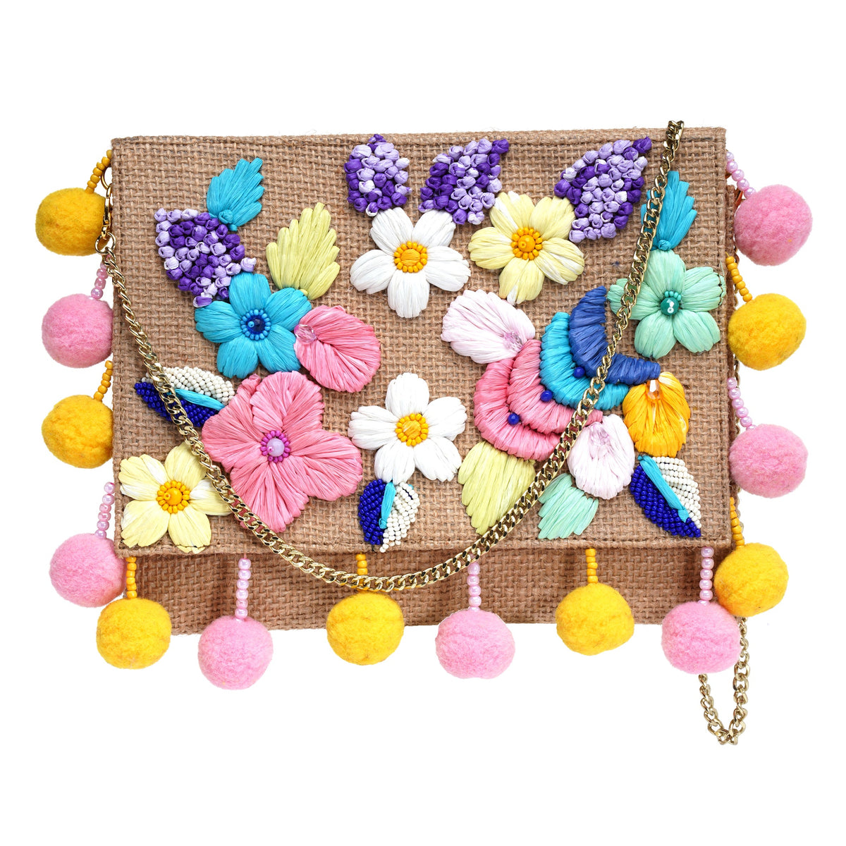 Flowery Fun Clutch Bag