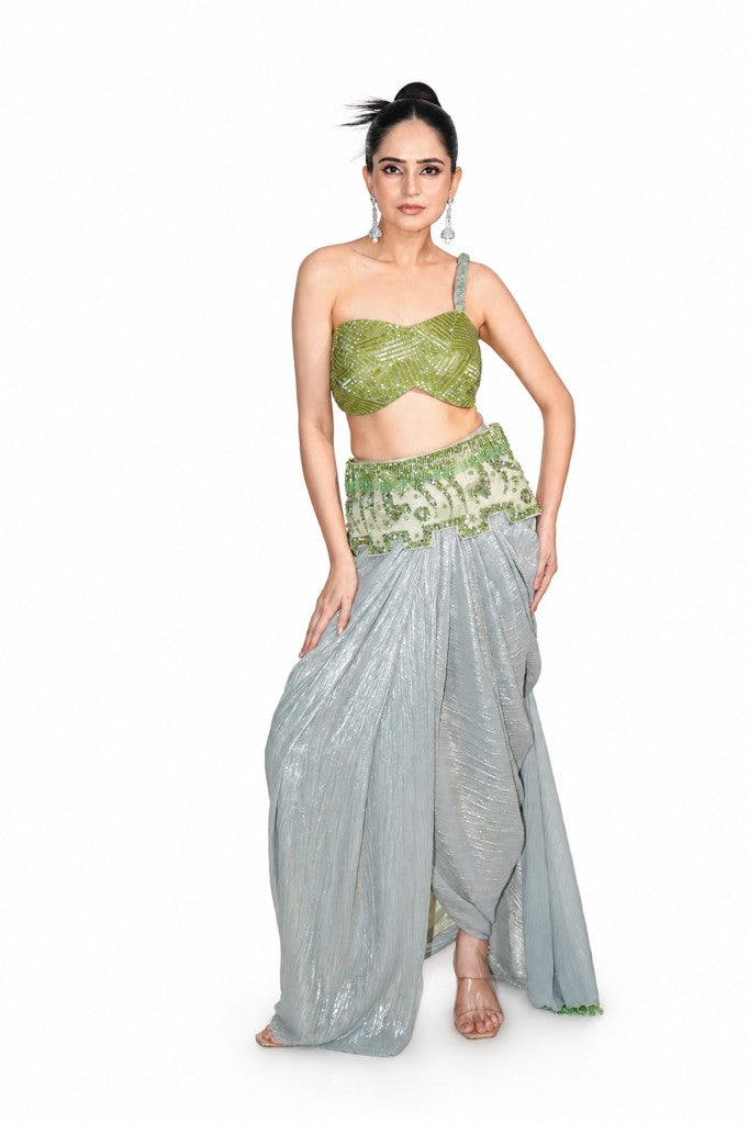 Waist Corset Drape Saree