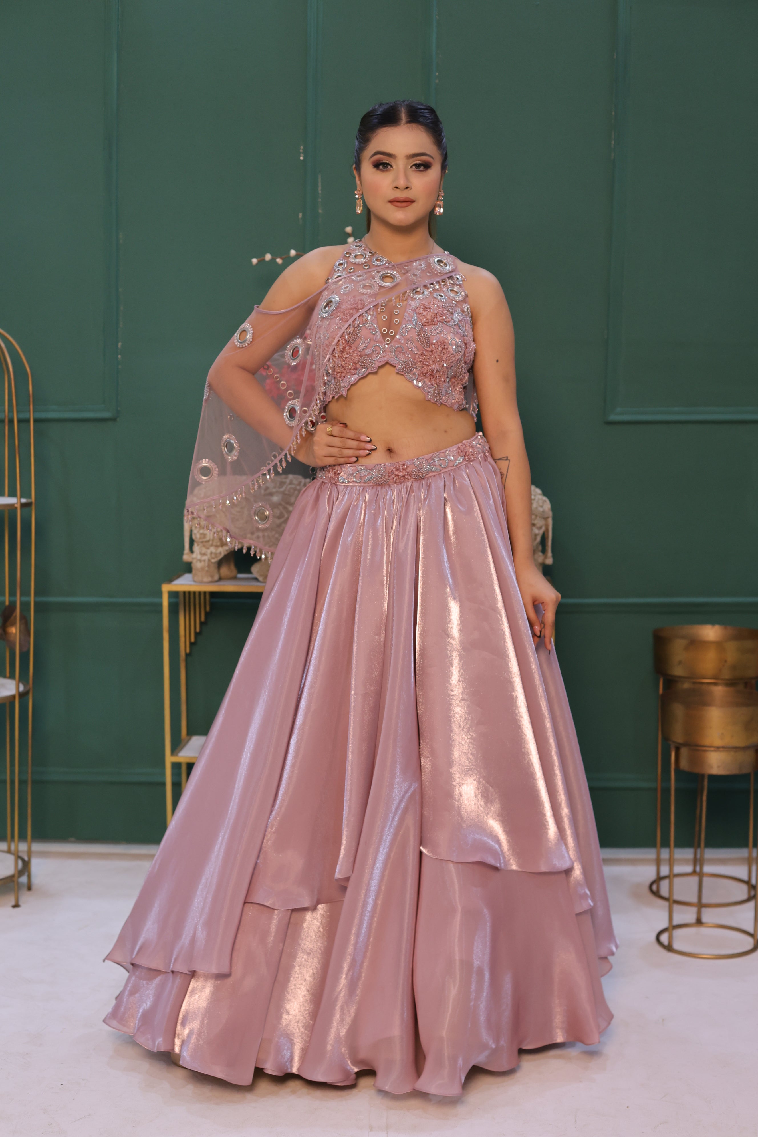Peach Lehenga