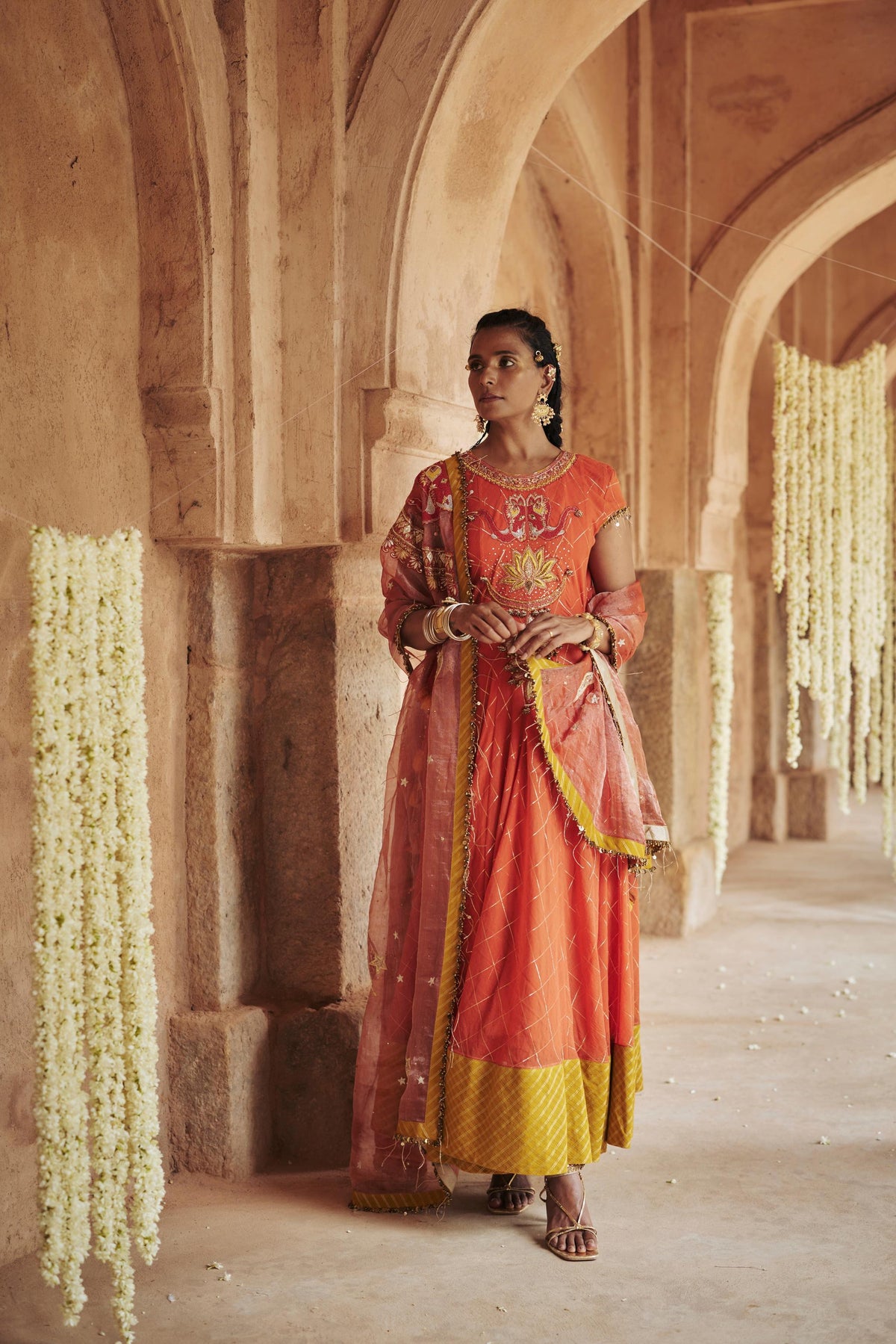 Anahata Anarkali Set | Kundalini Collection