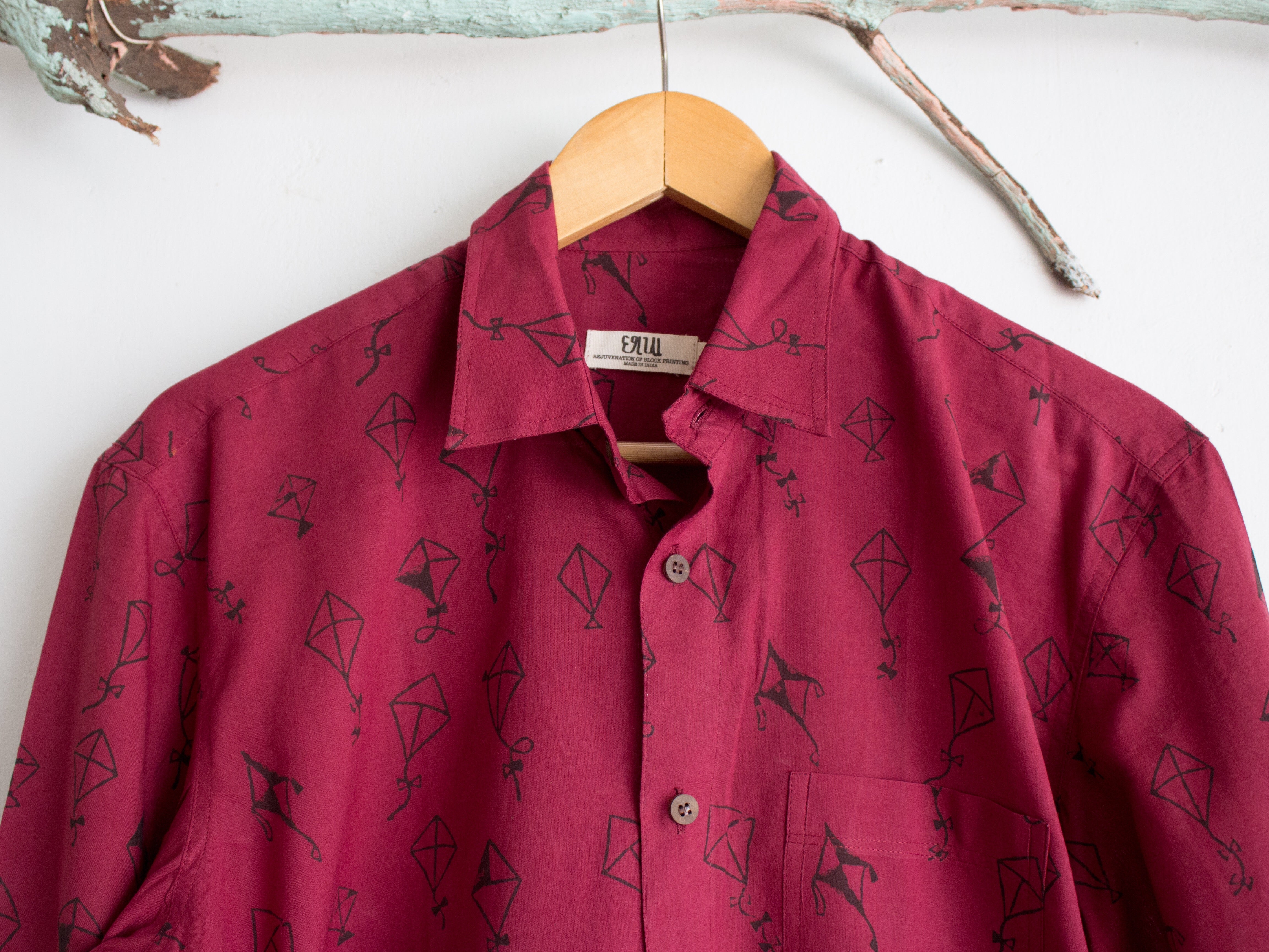 MAROON KITE SHIRT - CHHAPA