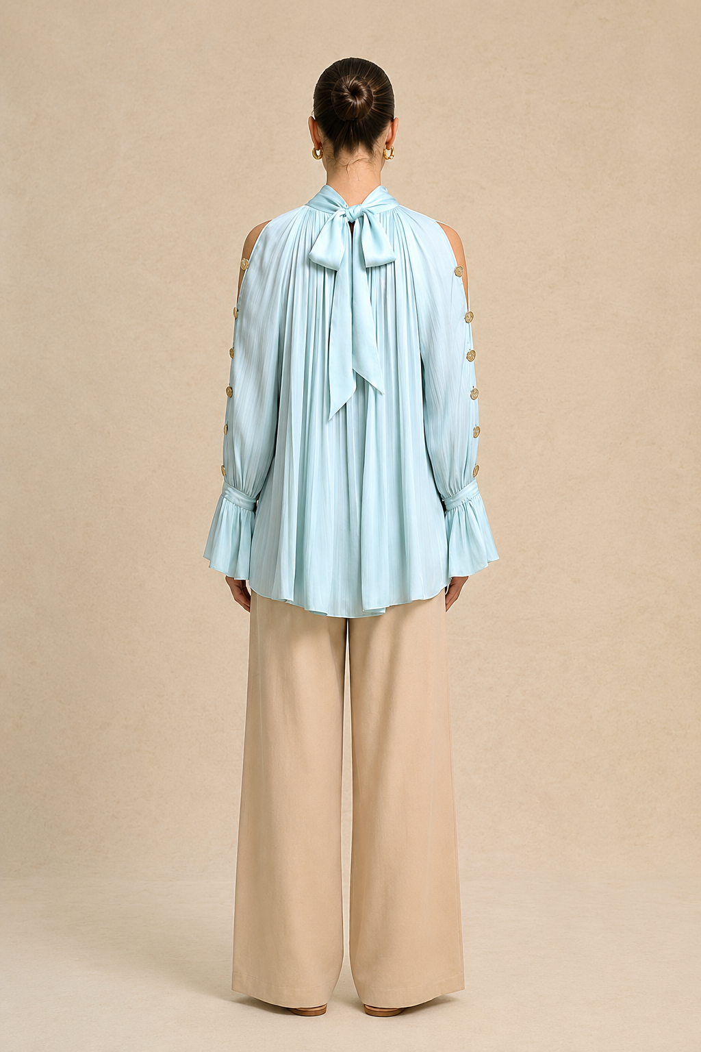 Tropical Breeze Halter Neck Blouse